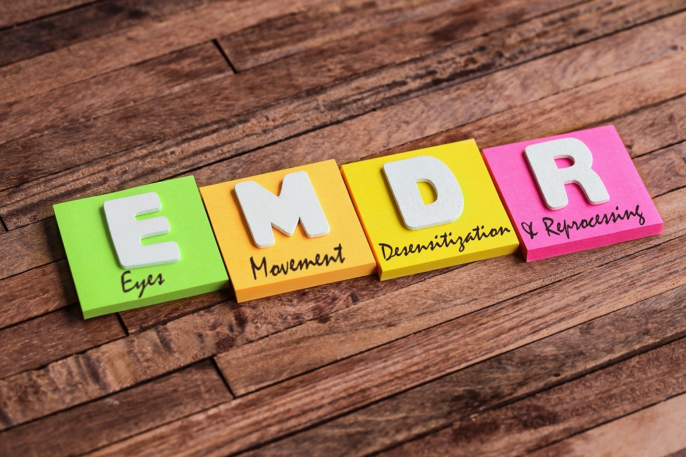 EMDR in colourful letters